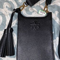 Tory Burch Leather Phone Wallet Bag 