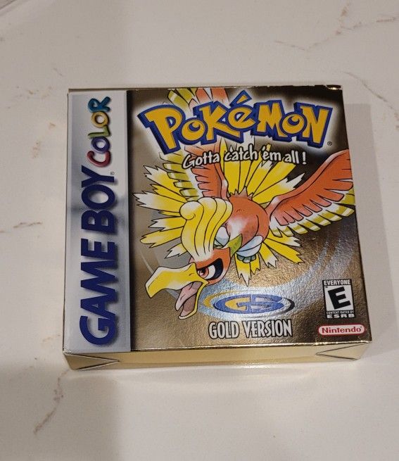Pokemon Gold Complete in box Authentic and original