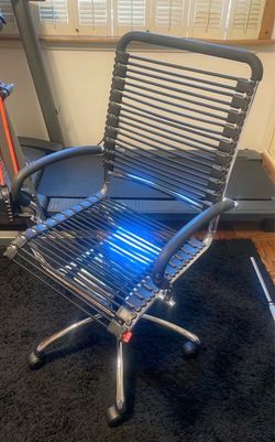 Bungee Cord Office Chair with Chrome Base