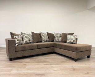 110- Mocha Sectional 2 PC Set