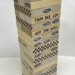 VANS OFF THE WALL Wooden Stacking Blocks Jenga VANS Family Exclusive 54PC *READ*