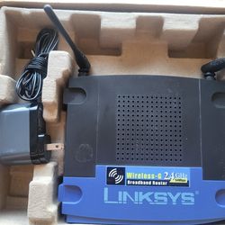 Wireless-G 2.4 GHz Broadband Router 54Mbps Linksys $15