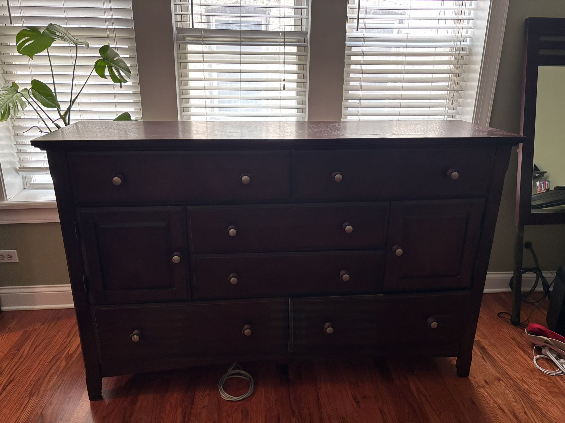 Solid Wood Dresser & Mirror - Great Bones, Great Price!