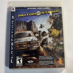 Motor Storm (PS3, 2007) Not for Resale Black Label Complete with Manual Tested