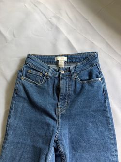 H&M Blue High-Waist Denim Jeans Medium
