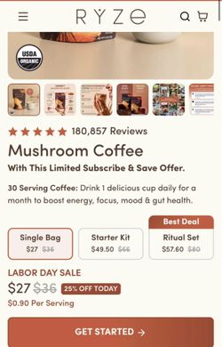 Ryze Mushroom Coffee