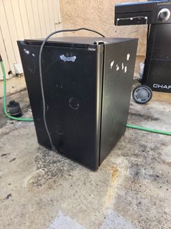 Haier mini fridge 25" tall  19"wide 18" deep