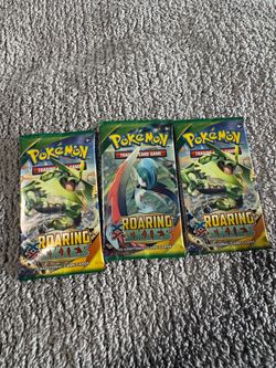 Pokémon XY Roaring Skies Booster Packs x3