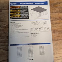 Hard Folding Tonneau Cover - NEW IN BOX -