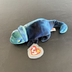 TY Beanie Baby Chameleon Named Rainbow 