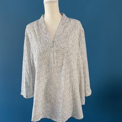 White Spotted Blouse