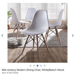 Mid Century Modern Dining Chair ( Set Of 4)..