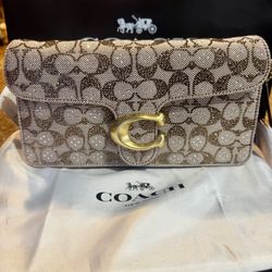 Crystal Signature Jacquard Tabby 36 Shoulder Bag