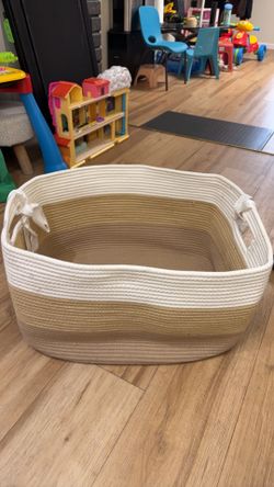 Cotton Rope Woven Storage Basket