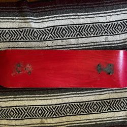 Blank Red Skateboard Deck