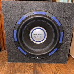 One 10” Subwoofer