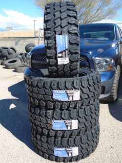 35x12.50R20 LT New Gladiator XComp Mud Terrain 12 Ply Tires