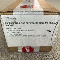 Pokemon TCG Chilling Reign Booster Box Case 6 Booster Boxes