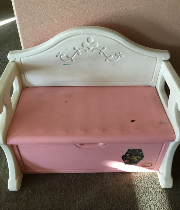 Little Tikes girls toy box bench for Sale in Perris, CA OfferUp