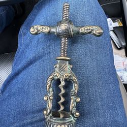 Vintage Brass Corkscrew 1950’s