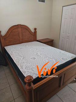 NEW QUEEN MATTRESS WITH BOX SPRING 2PC. BED FRAME ISN'T AVAILABLE