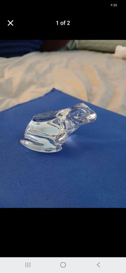Baccarat Crystal Frog Figurine