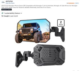 JOYTUTUS door off Jeep wrangler mirror