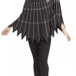(1)  Sequin Spider Web Poncho Adult One Size Fits Most