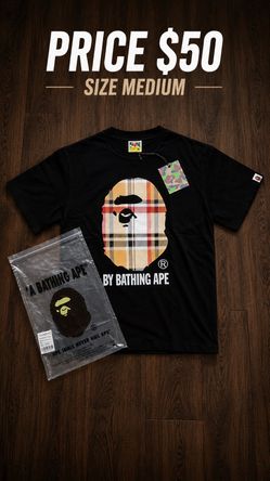 Black Burberry bape shirt