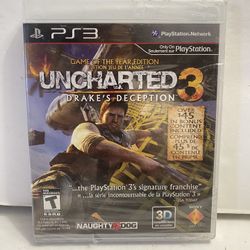 Uncharted 3 Drake's Deception Ps3 Brand New