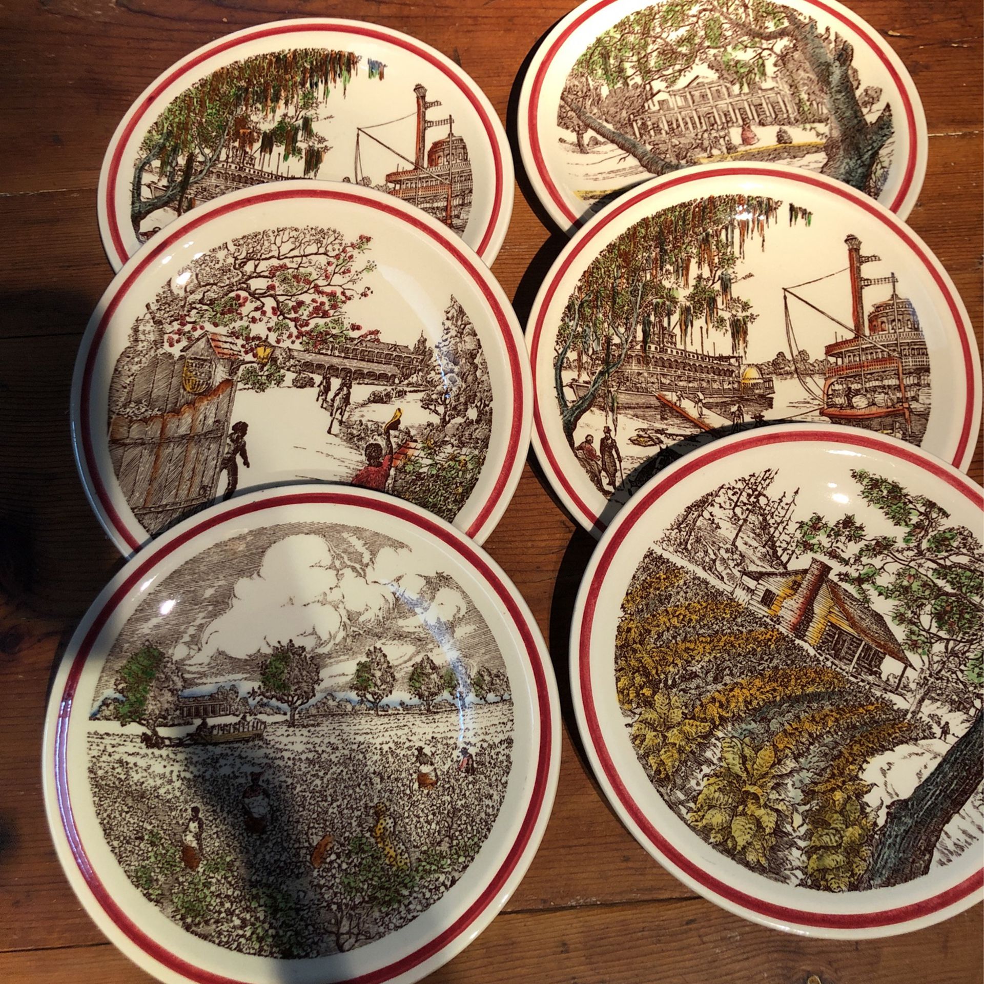 6 Vernon Kilns Collector Plates