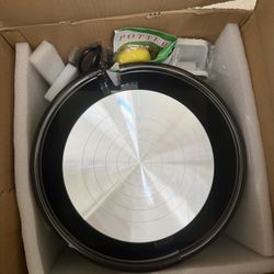 Alldeer 11-inch Pottery Wheel, 350W Electric Ceramic Forming Machine with Detachable Basin, 0-300RPM Foot Pedal Control