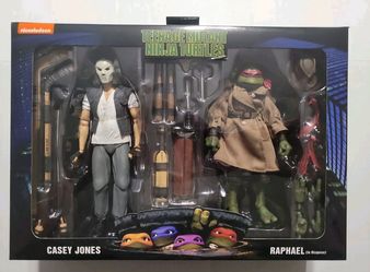 NECA TMNT Casey and Raphael, NEW!