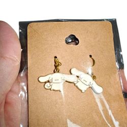 Kawaii Sanrio Cinnamaroll Charm Dangle Earrings 