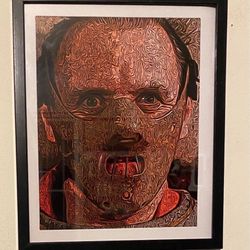 Custom Art Piece Of Hannibal Lecter From Silence Of The Lambs