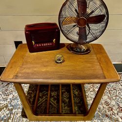 Handsome Lane MCM Sleigh Leg Side End Table