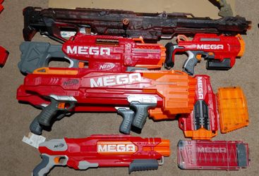 Nerf blaster lots, mega, elite, and rival