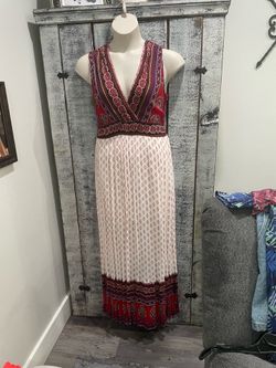 True destiny long printed summer long maxi dress size large