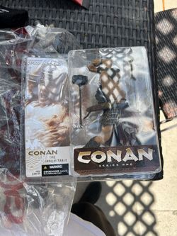 Vintage Conan series one action figure from 2004 sealed