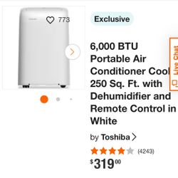 Aire Acondicionado Portatil Ahorrador De Energia Silencioso 350 Btu