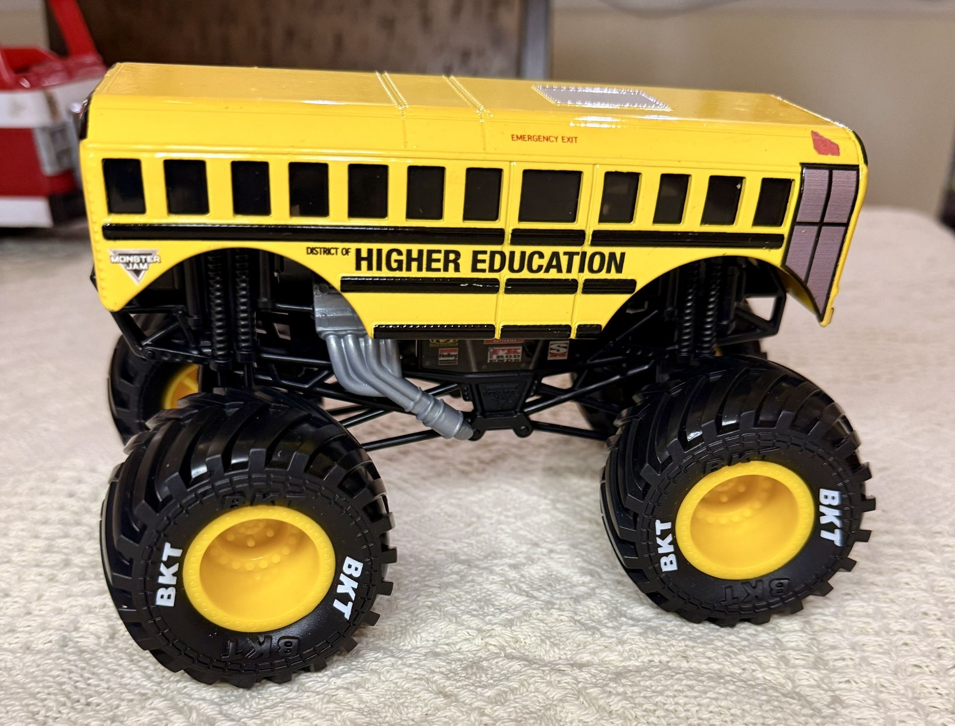 Monster Truck Higher Education School Bus Toy