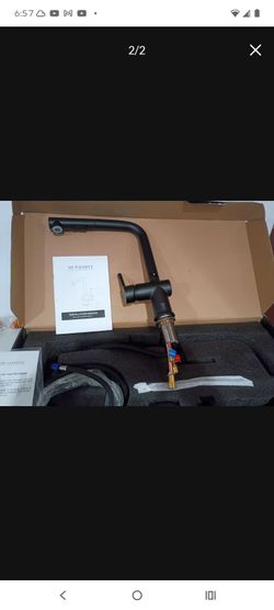 Kitchen faucet available now black