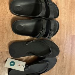 2 Pairs Flip-flops/slip Ons