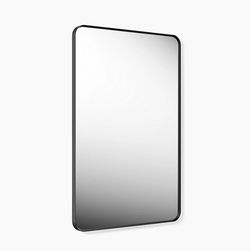 Kohler Essential 30" x 45" Rectangular Framed Mirror in a Matte Black finish