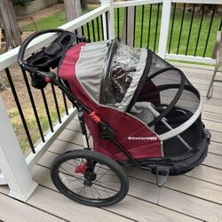 Schwinn bike trailer double seat