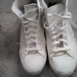 Converse All White 9M 11W