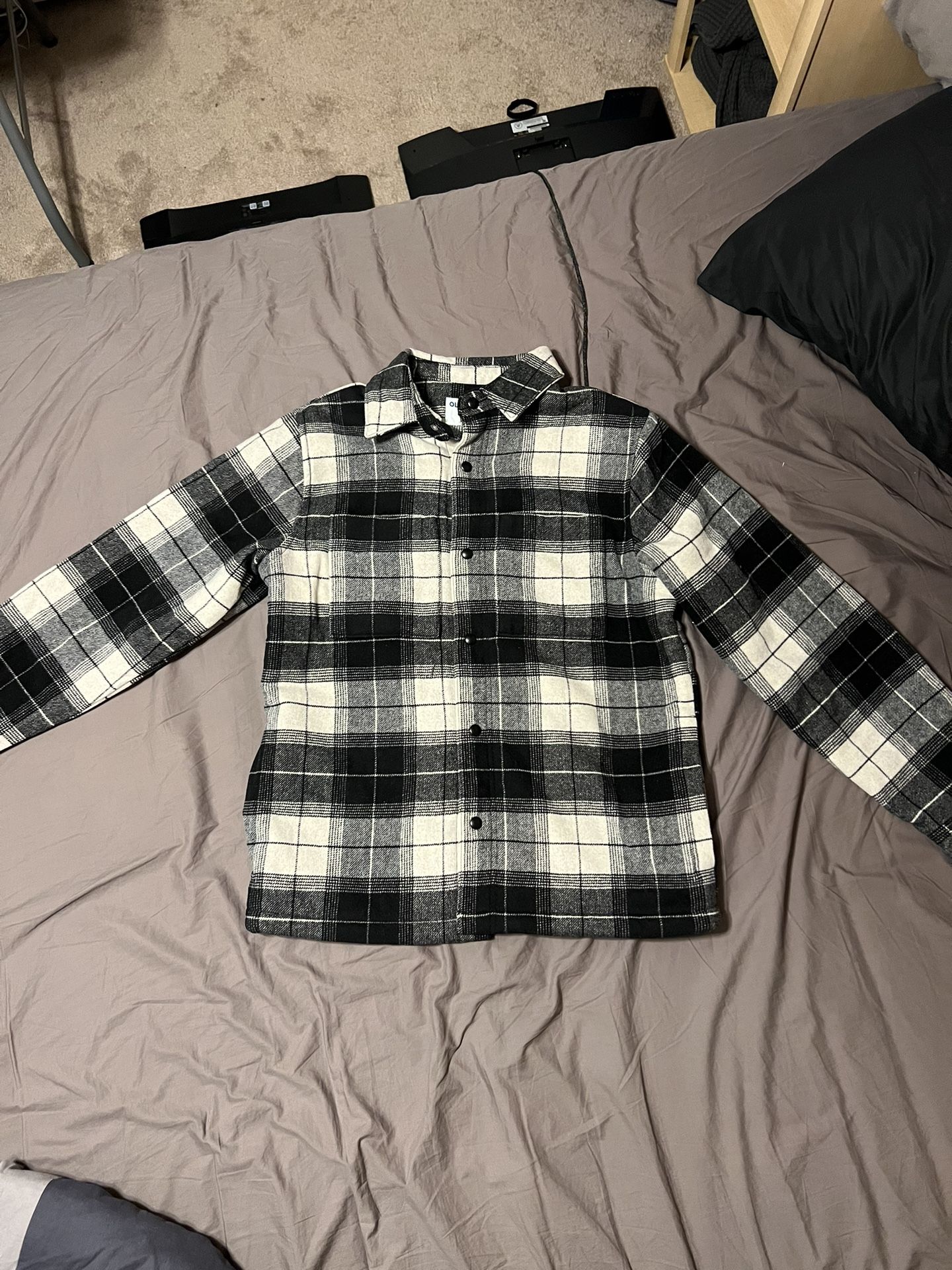 Soft-Brushed Sherpa-Lined Shacket