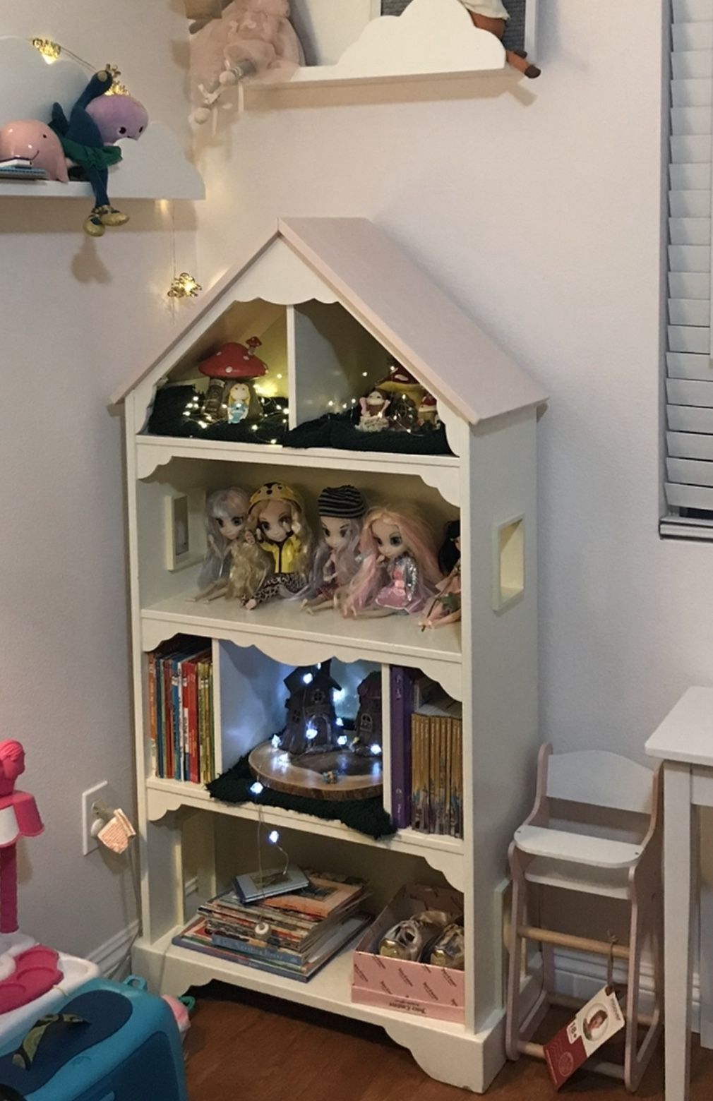 Pottery barn dollhouse Bookcase Only