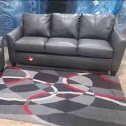 2pc Top Grain Leather Living Room Set/ Take It Home With $39down/ Hablamos Español Y Ofrecemos Financiamiento 🙋🏻‍♂️ 