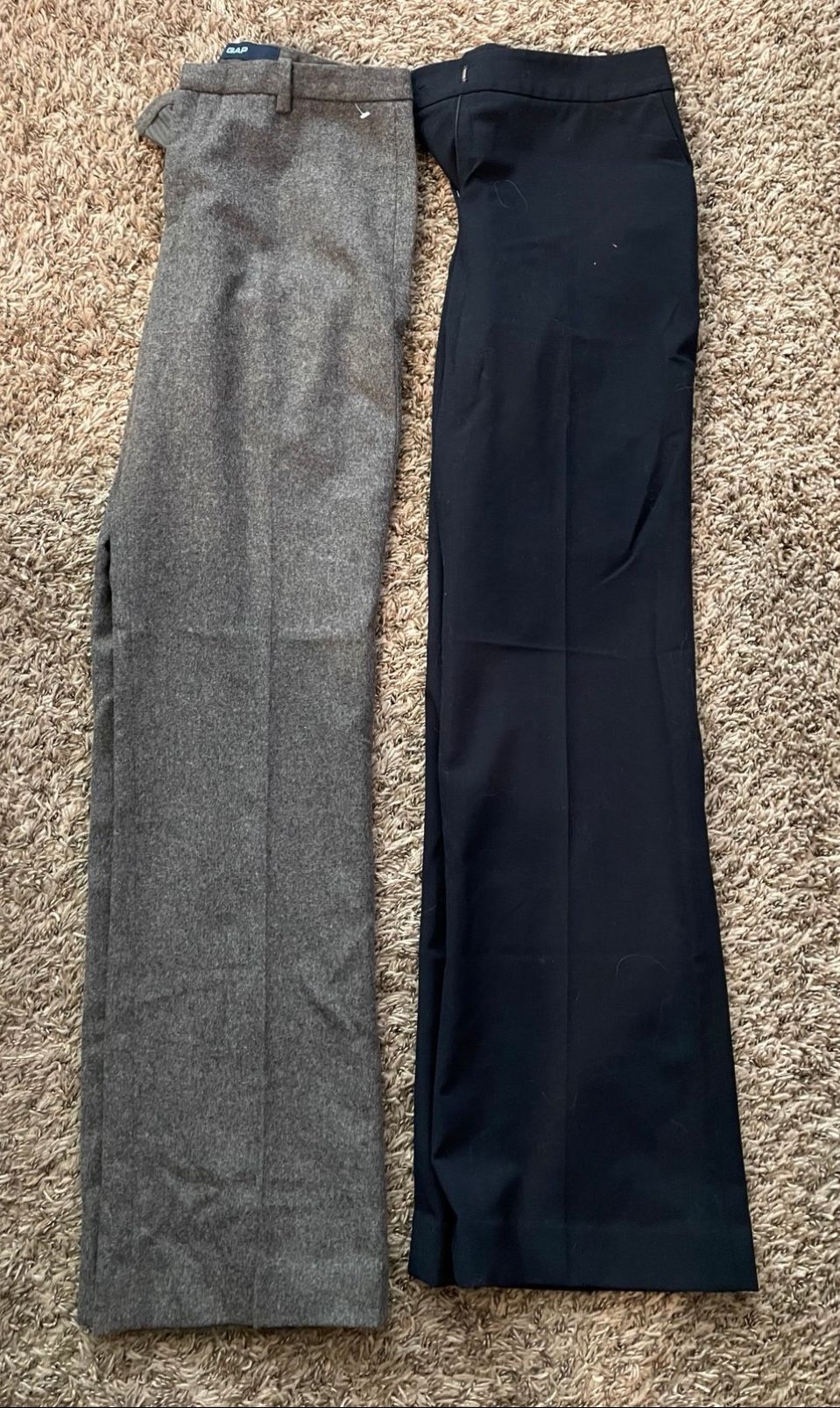 GAP gray classic fit trouser stretch sz 2R & Semantiks navy classic pant sz 2